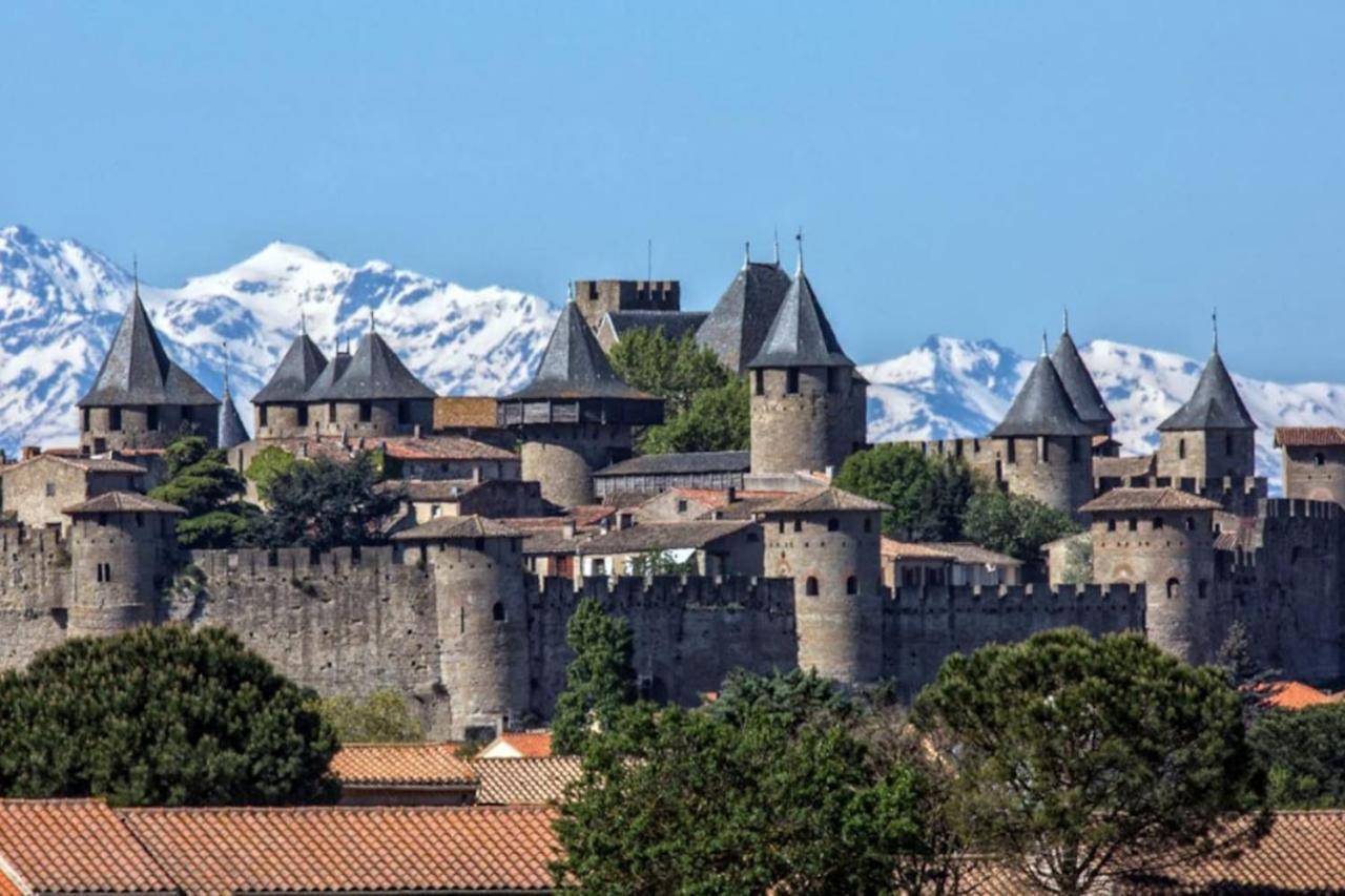 Appartement 3 étoiles entre Cité de Carcassonne et centre ville Esterno foto